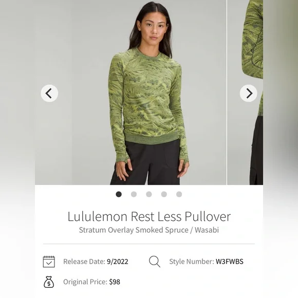 Lululemon Rest Less Pullover (Size 4) - Picture 2 of 4